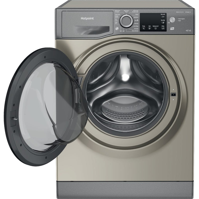 Hotpoint Anti-Stain NDB 9635 GK UK 9+6KG Washer Dryer - Graphite