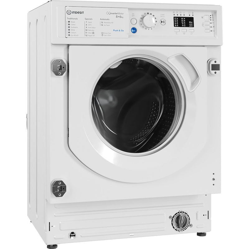 Indesit BI WDIL 861284 UK Integrated Washer Dryer - 8kg Wash 6kg Dry (Discontinued)