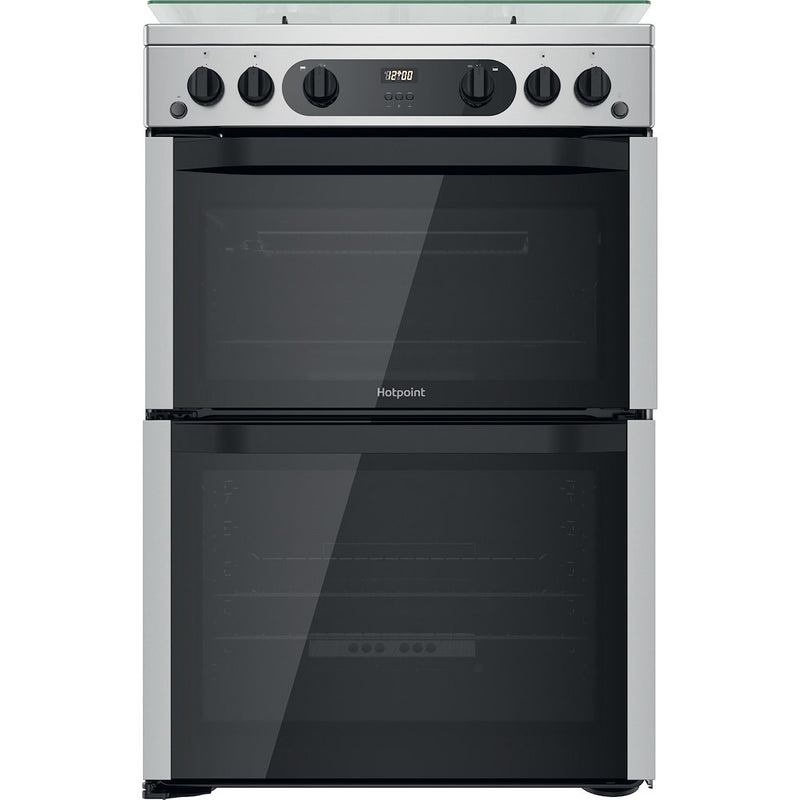 Hotpoint HDM67G0CCX/UK 60cm Double Gas Cooker - Inox (Discontinued)