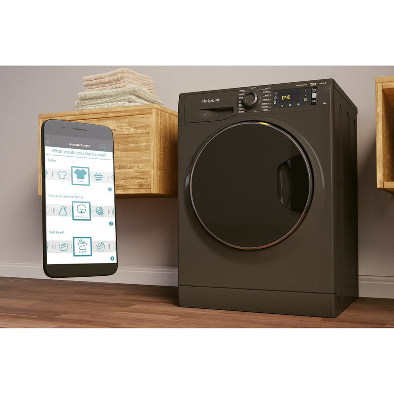 Hotpoint ActiveCare NLLCD 1064 DGD AW UK N Washing Machine - Black (Discontinued)
