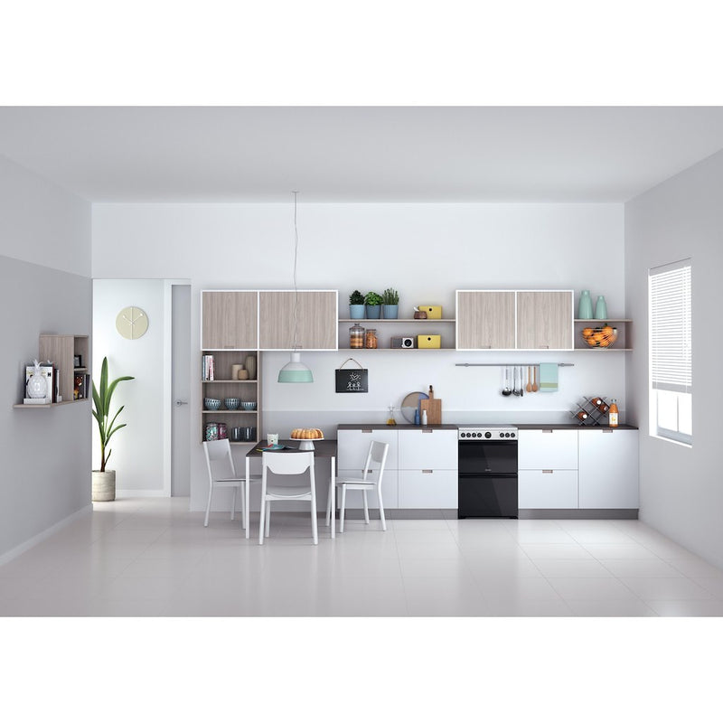 Indesit ID67V9HCX/UK Electric Cooker Double Oven - inox (Discontinued)