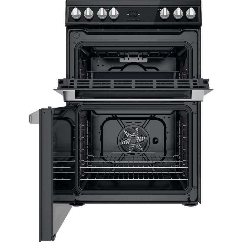 Hotpoint HDT67V9H2CB/UK Ceramic Double Cooker - Black (Discontinued)