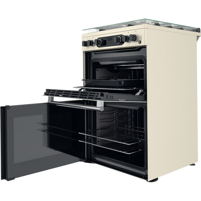 Hotpoint CD67G0C2CJ/UK Gas Cooker 60cm Double Oven - Jasmine (Discontinued)