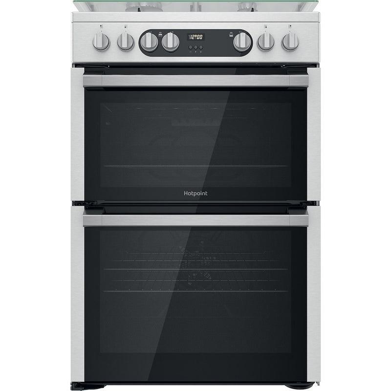 Hotpoint HDM67G9C2CX/U Electric Dual Fuel Cooker Double Cooker - Inox