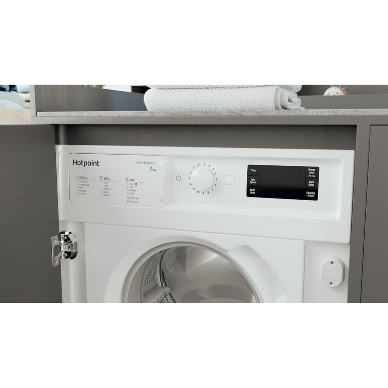 Hotpoint BI WMHG 71483 UK N Integrated Washing Machine - White - 7kg - 1400rpm
