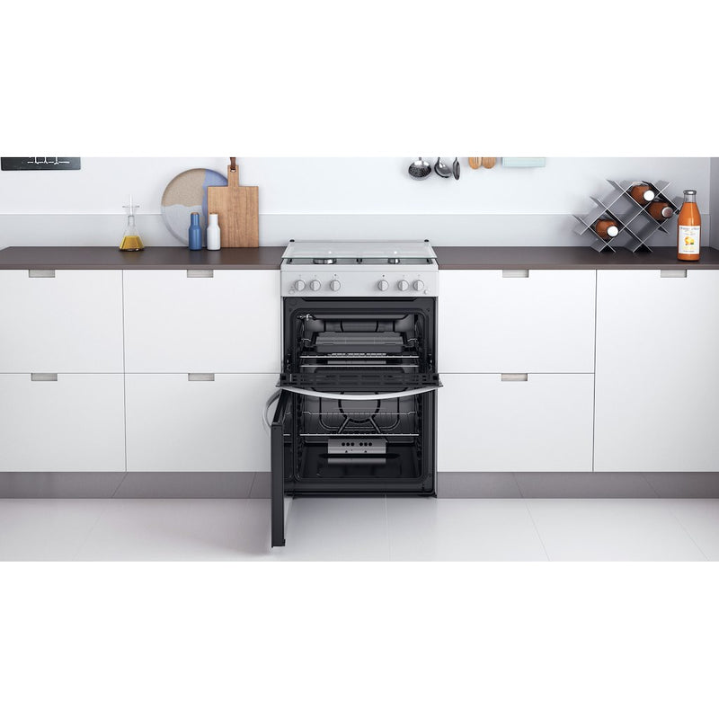 Indesit ID67G0MCW/UK Double Cooker - White (Discontinued)