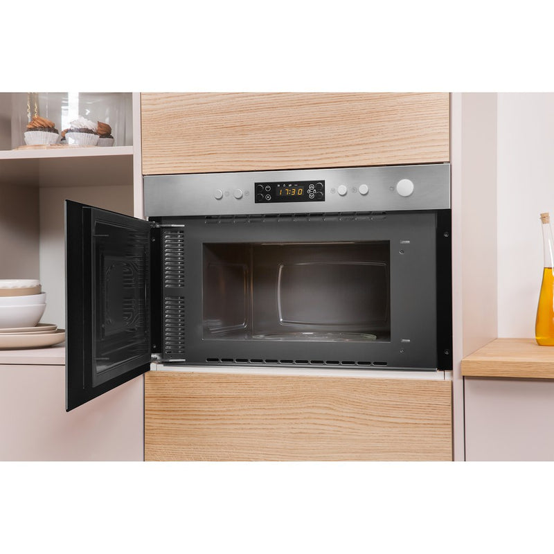 Indesit Aria MWI 3213 IX Built-in Microwave in Stainless Steel (Discontinued)