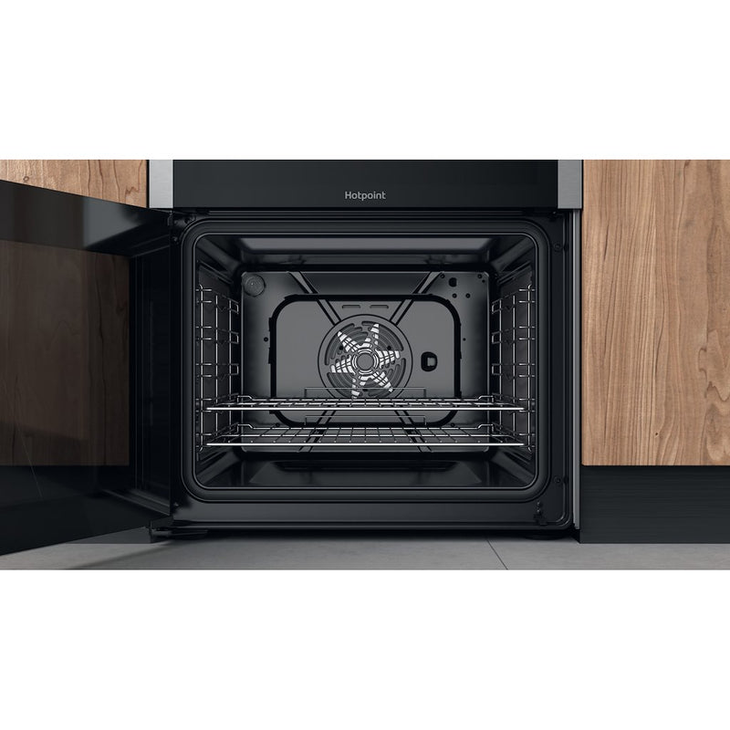 Hotpoint HDT67V9H2CX/UK Double 60cm Electric Cooker - Inox (Discontinued)