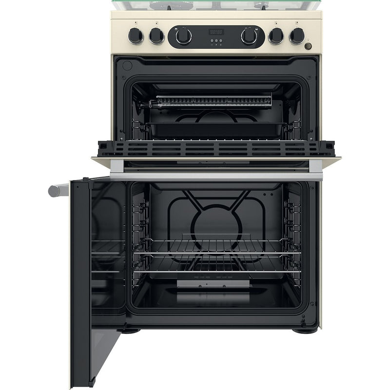 Hotpoint CD67G0C2CJ/UK Gas Cooker 60cm Double Oven - Jasmine (Discontinued)
