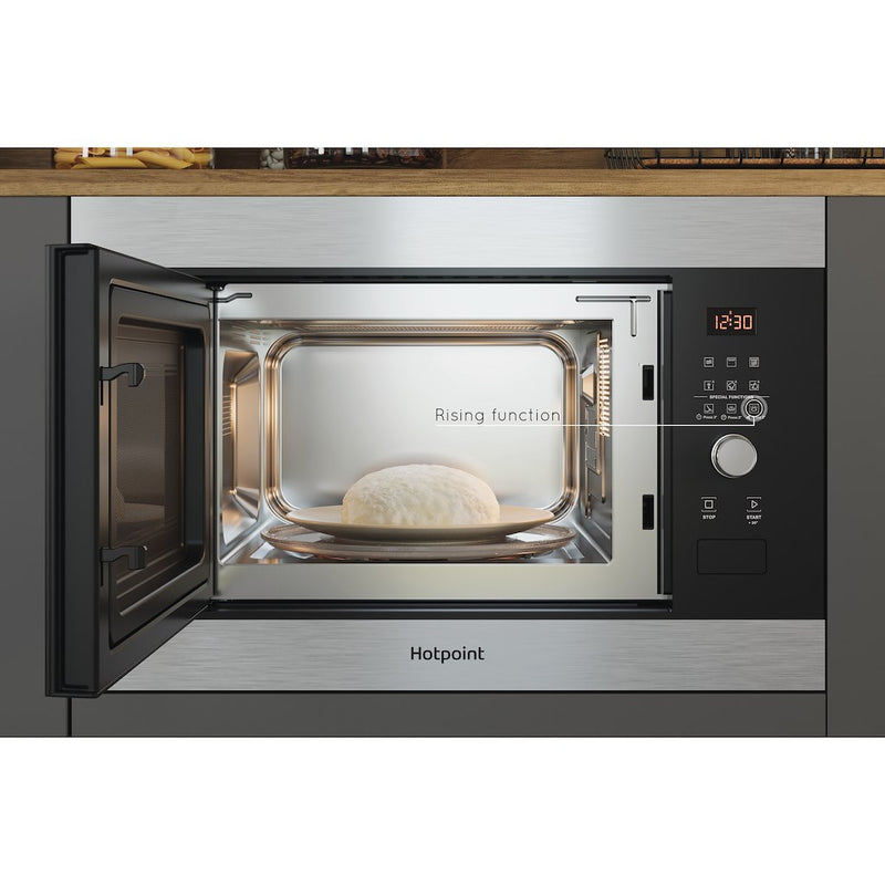 Hotpoint MF25G IX H Built In Compact Microwave Oven - Inox