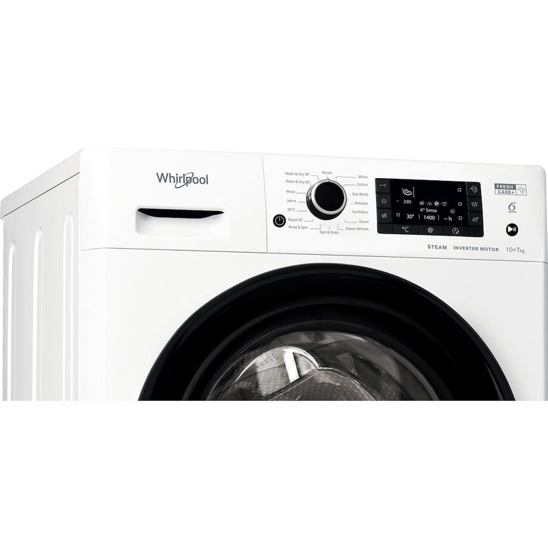 Whirlpool FFWDD1071682WBV UK N Washer Dryer 10+7kg 1600rpm - White (Discontinued)