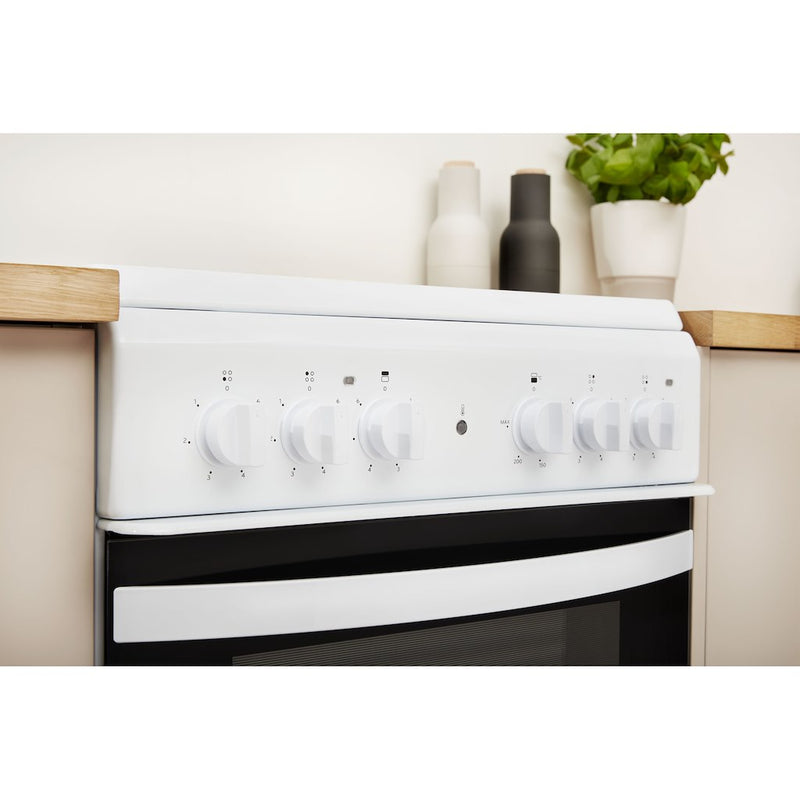 Indesit ID5V92KMW/UK Cooker - White (Discontinued)