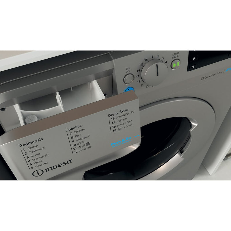 Indesit BDE86436XSUKN Washer Dryer 8kg Wash 6kg Dry - Silver (Discontinued)