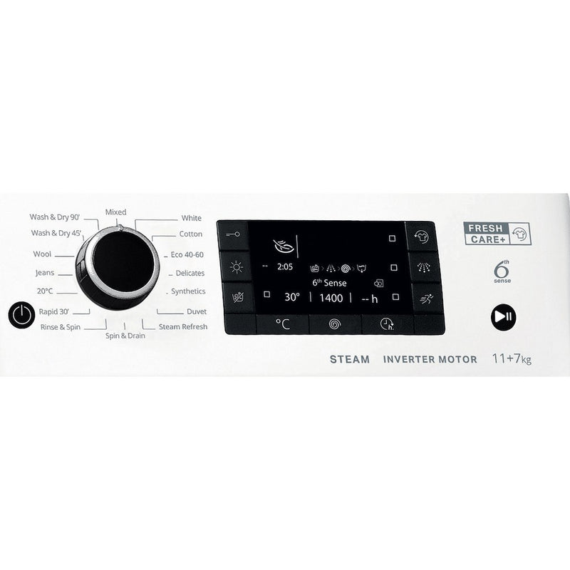 Whirlpool FWDD117168W UK N Washer Dryer 11+7kg 1600rpm - White (Discontinued)