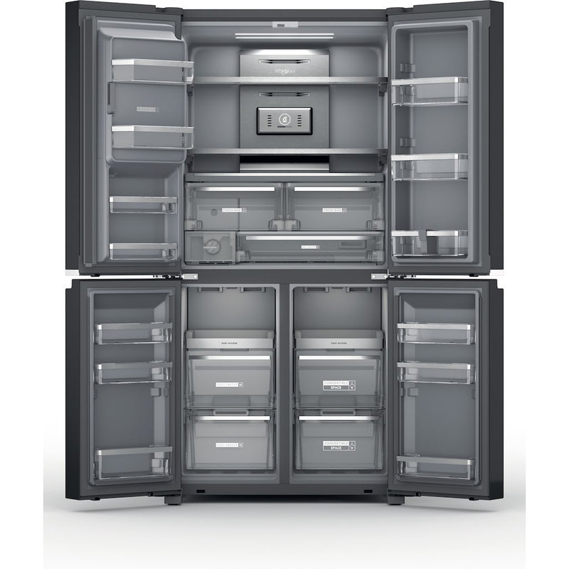 Whirlpool W Collection WQ9I FO1BX UK Fridge Freezer - Black Steel (Discontinued)