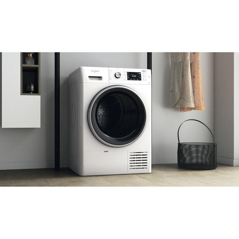 Whirlpool Heat Pump Tumble Dryer: Freestanding, 9kg - FFT M22 9X2B UK (Discontinued)