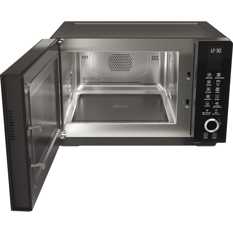Hotpoint freestanding microwave oven: black (Discontinued)