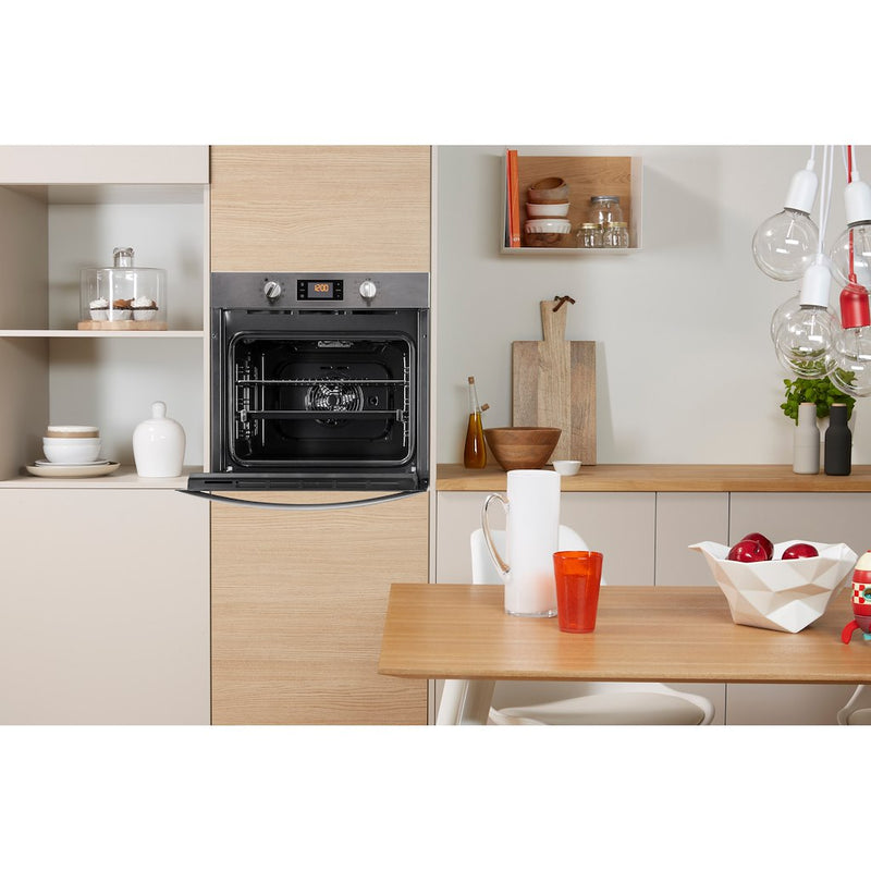 Indesit Aria IFW 3841 P IX UK Electric Single Built-in Oven in Stainless Steel (Discontinued)
