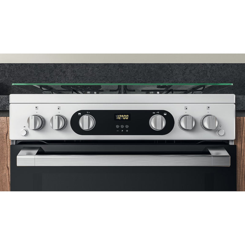 Hotpoint HD67G02CCW/UK Double Cooker - White (Discontinued)