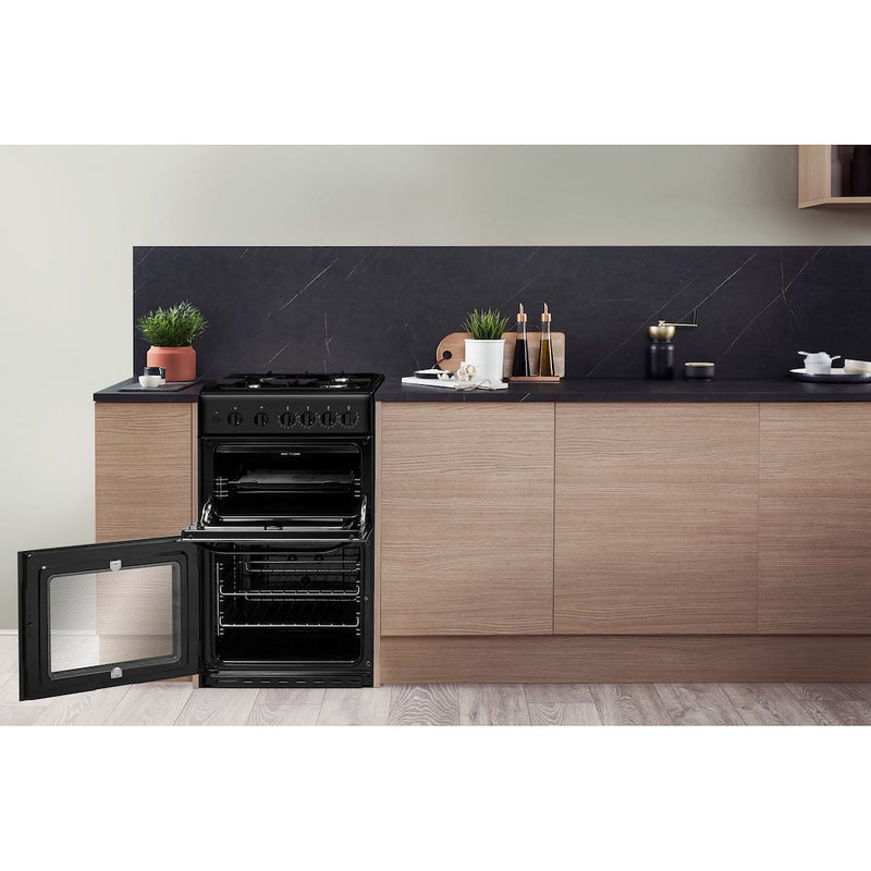Hotpoint HD5G00KCB/UK Cooker - Black (Discontinued)