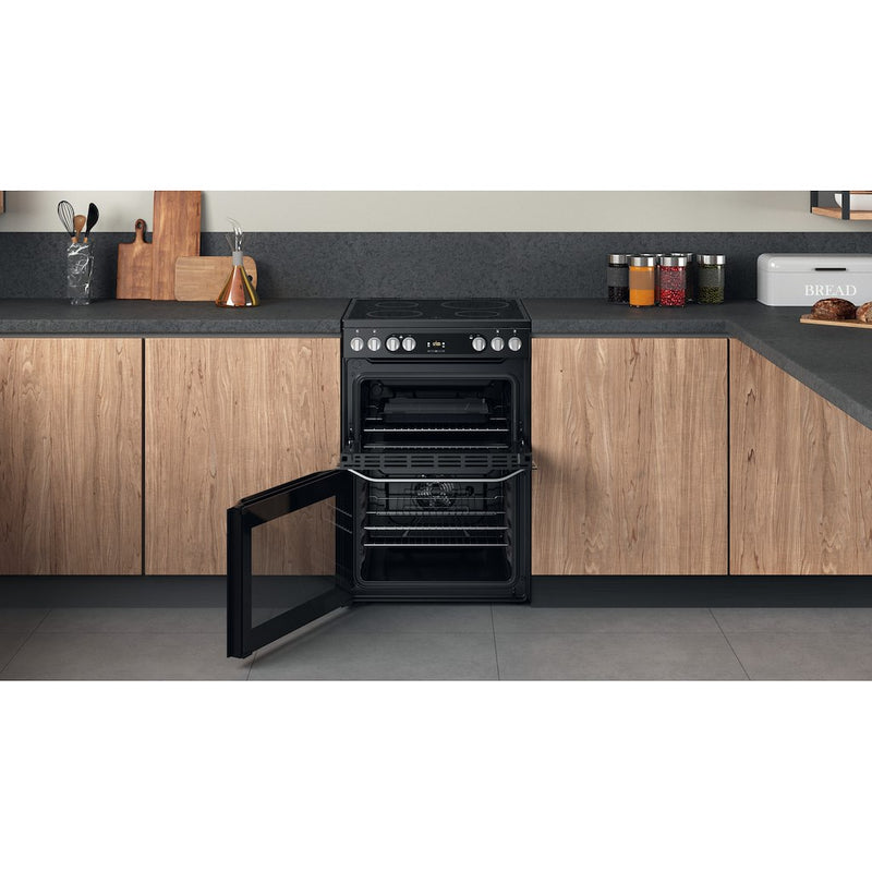 Hotpoint HDM67V9HCB/U Electric Double Cooker - Black (Discontinued)