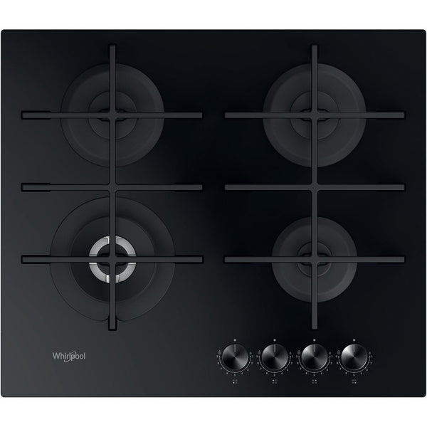 Whirlpool W Collection GOWL 628 NB Gas Hob 4 Burners 60cm Black