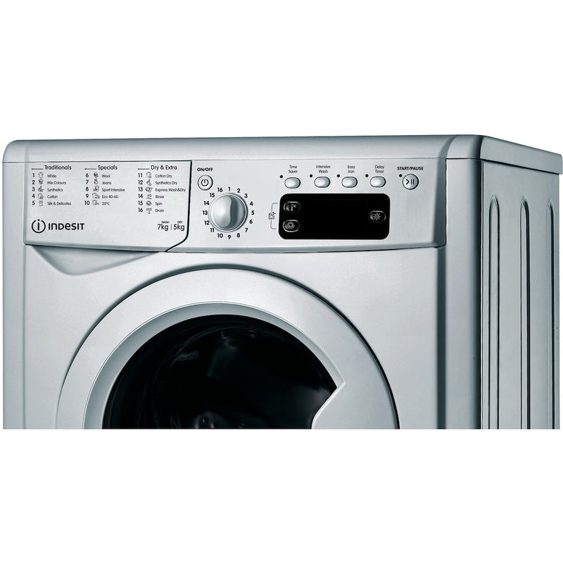 Indesit IWDD 75145 S UK N 7kg wash 5kg dry 1400 RPM Washer Dryer - Silver (Discontinued)