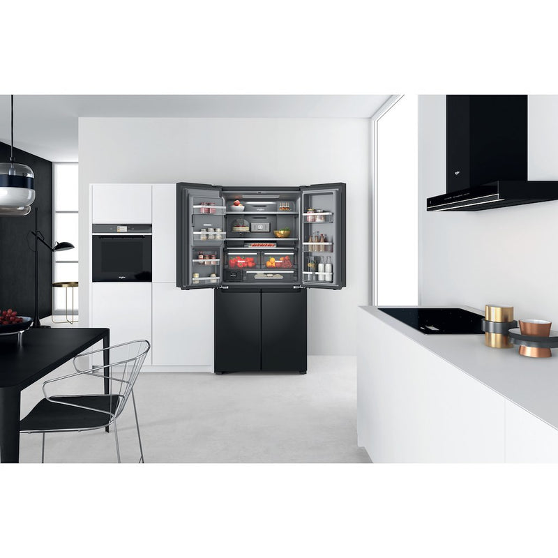 Whirlpool W Collection WQ9I FO1BX UK Fridge Freezer - Black Steel (Discontinued)