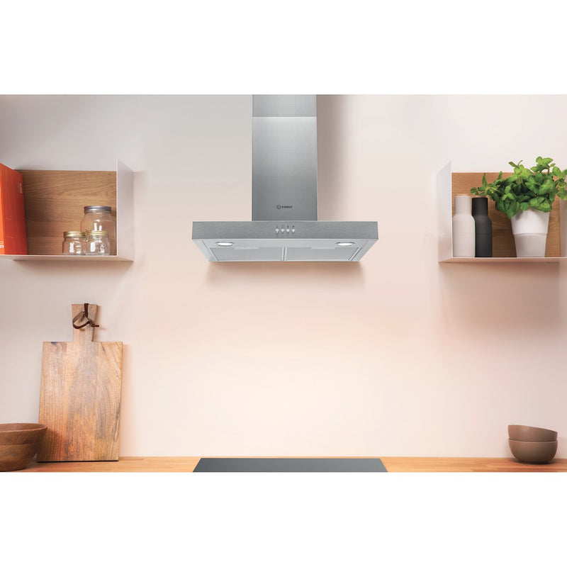 Indesit IHBS 6.5 LM X Cooker Hood - Stainless Steel
