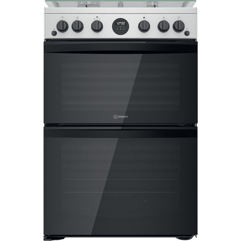 Indesit ID67G0MCX/UK Double Cooker - Inox (Discontinued)