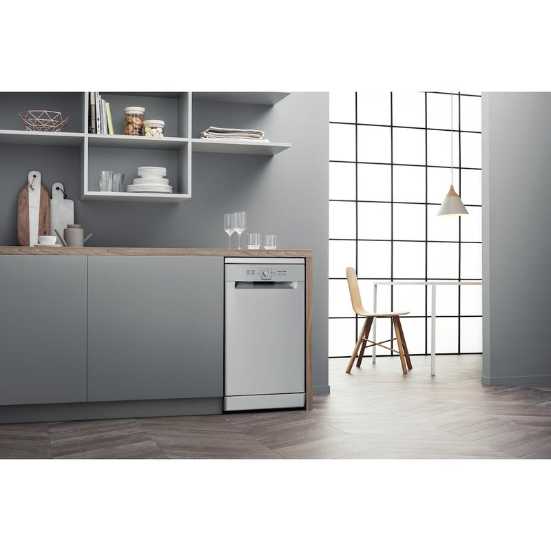 Hotpoint Slim Dishwasher HSFE 1B19 S UK N 45cm - Silver