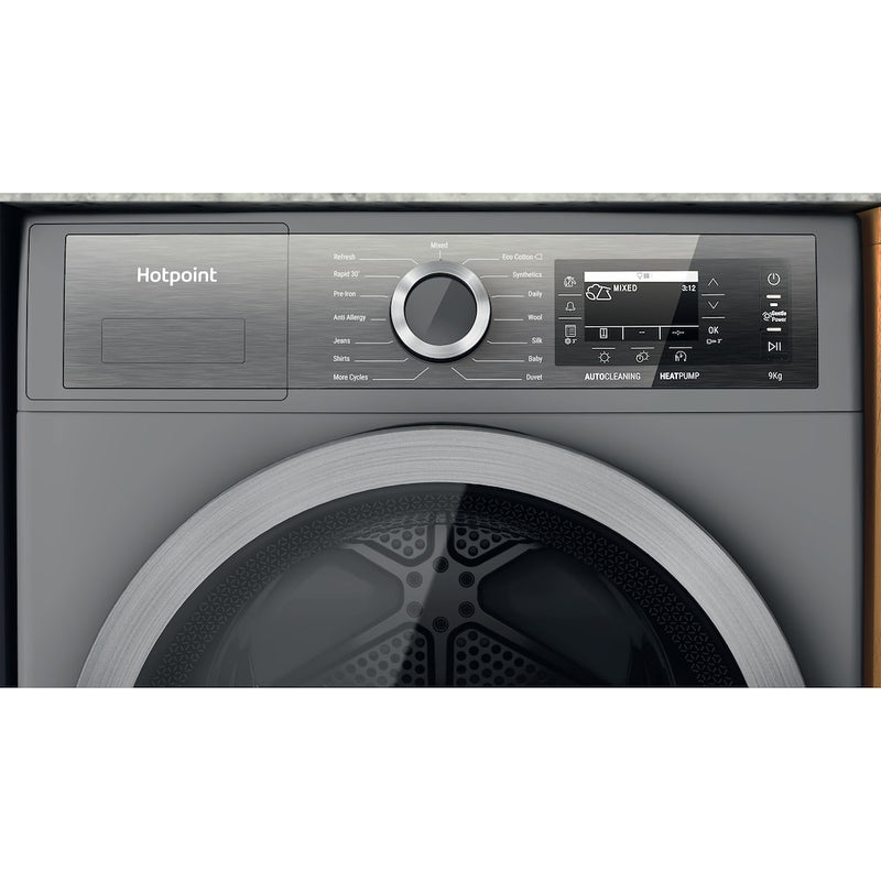 Hotpoint H8 D94SB UK 9kg Heat Pump Tumble Dryer - Silver (Discontinued)