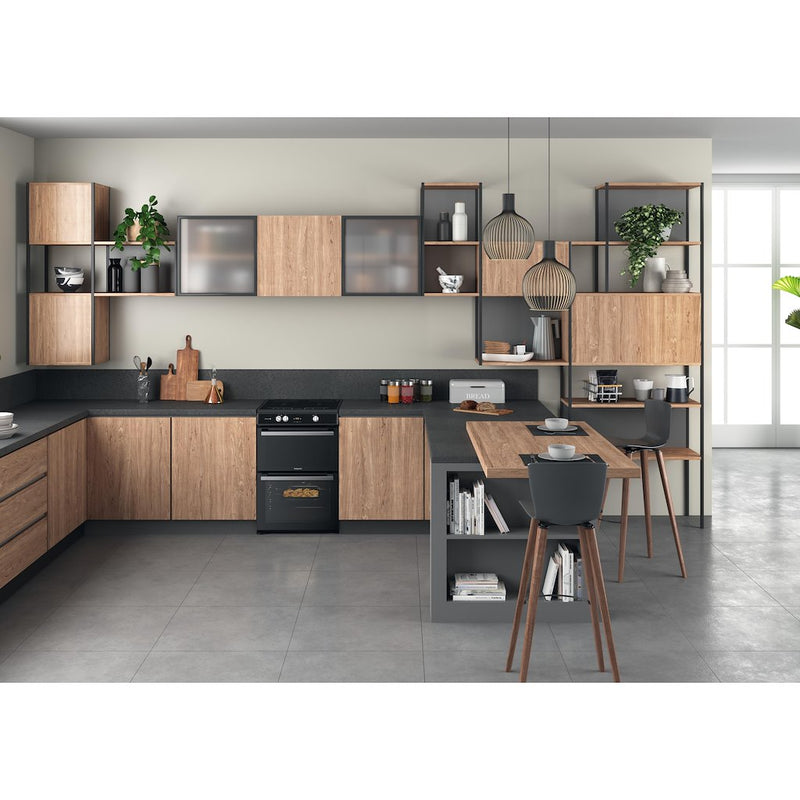 Hotpoint HDT67I9HM2C/UK Double cooker - Black (Discontinued)