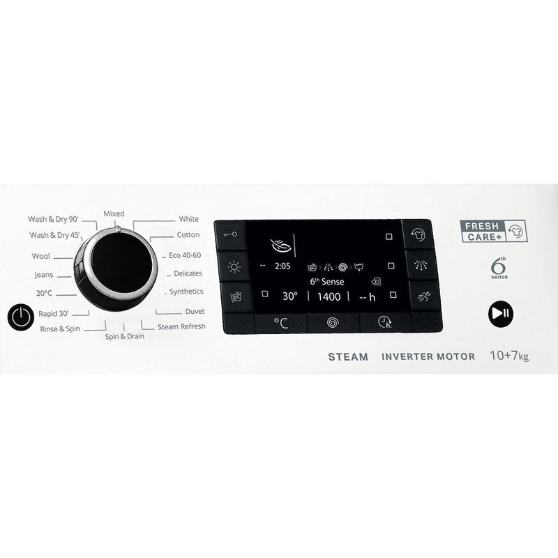 Whirlpool FFWDD1071682WBV UK N Washer Dryer 10+7kg 1600rpm - White (Discontinued)