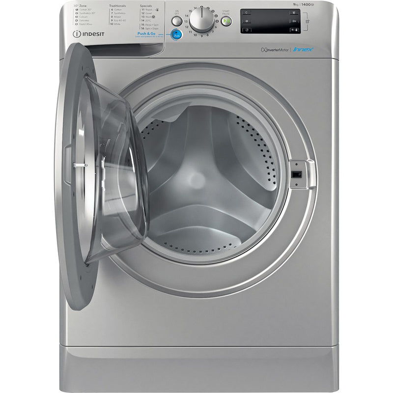 Indesit BWE91496XSUKN 9kg Washing Machine - Silver - A Rated (Discontinued)