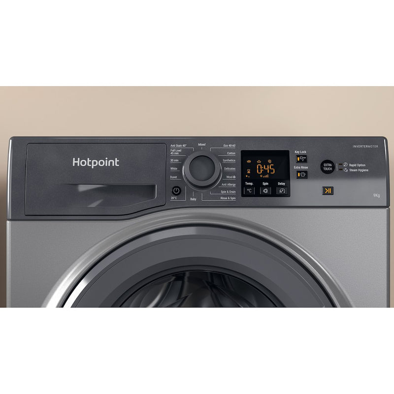 Hotpoint NSWF943CGGUKN 9kg Washing Machine - Graphite (Discontinued)