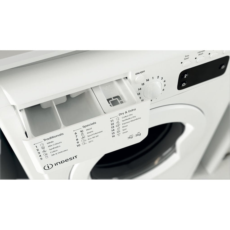 Indesit Ecotime IWDD 75145 UK N Washer Dryer 7kg Wash 5kg Dry - White (Discontinued)
