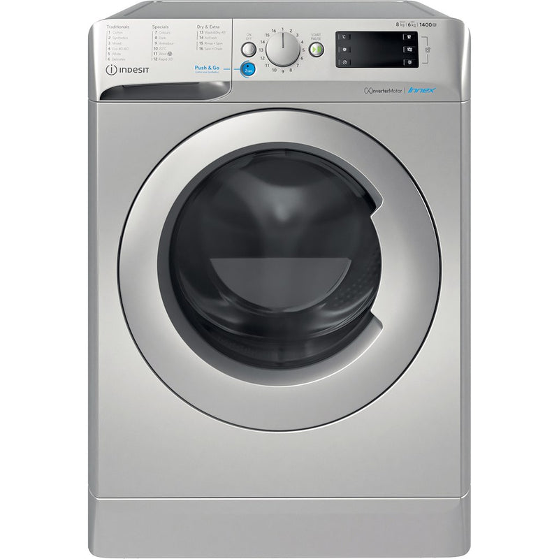 Indesit BDE86436XSUKN Washer Dryer 8kg Wash 6kg Dry - Silver (Discontinued)