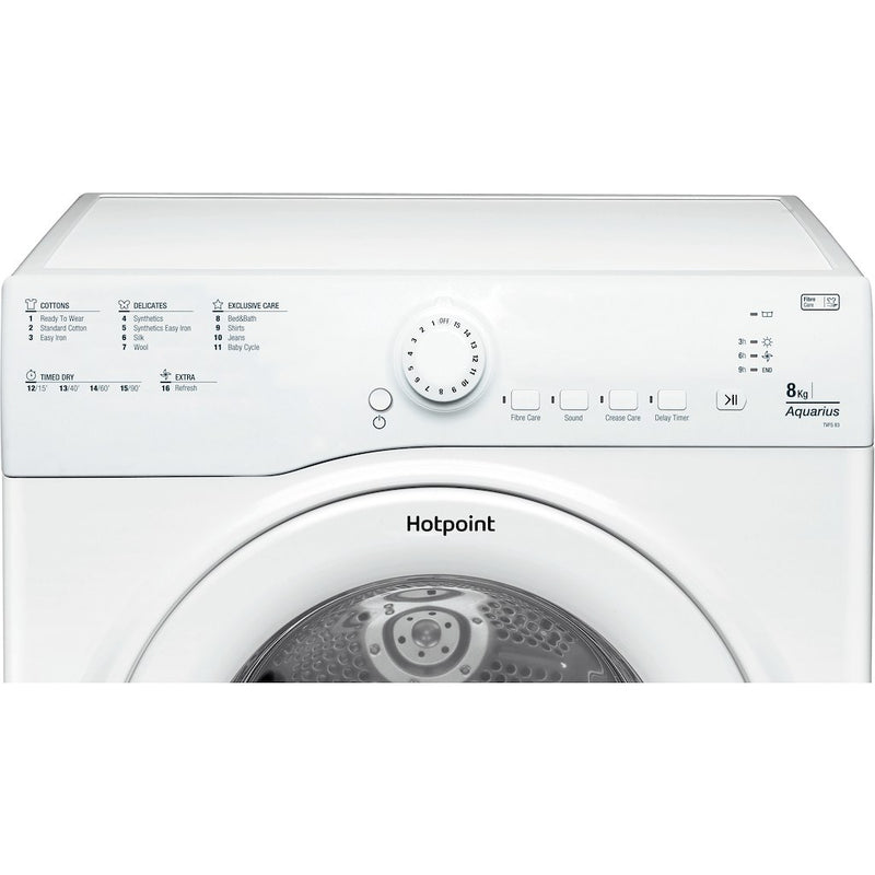 Hotpoint TVFS83CGP9 8kg Vented Tumble Dryer - White (Discontinued)