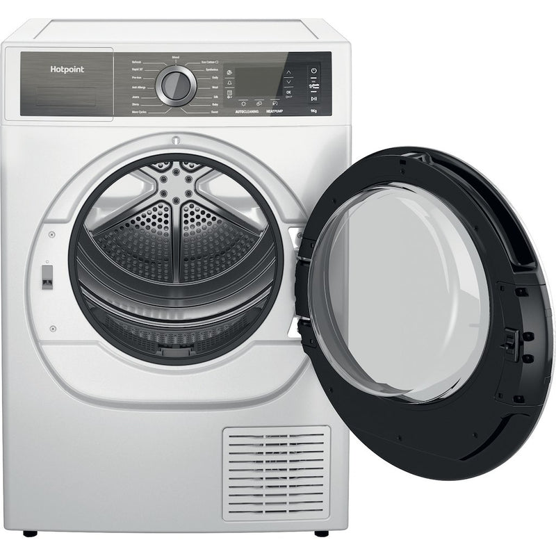 Hotpoint H8 D93WB UK Heat Pump 9kg Tumble Dryer - Freestanding White (Discontinued)