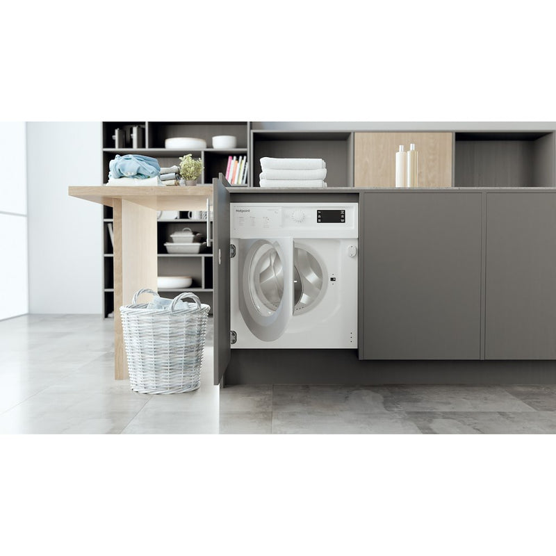 Hotpoint BI WMHG 71483 UK N Integrated Washing Machine - White - 7kg - 1400rpm