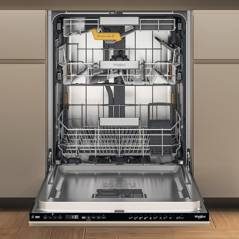 Whirlpool W8I HP42 L UK Integrated Dishwasher - Black