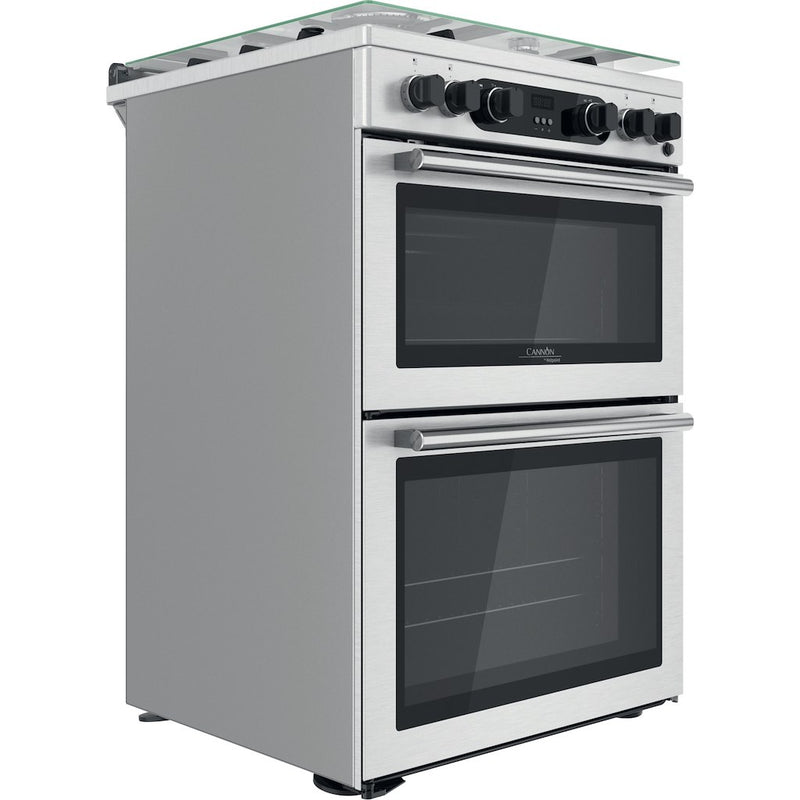 Cannon by Hotpoint CD67G0CCX/UK Freestanding Gas Cooker - Double Oven (Discontinued)