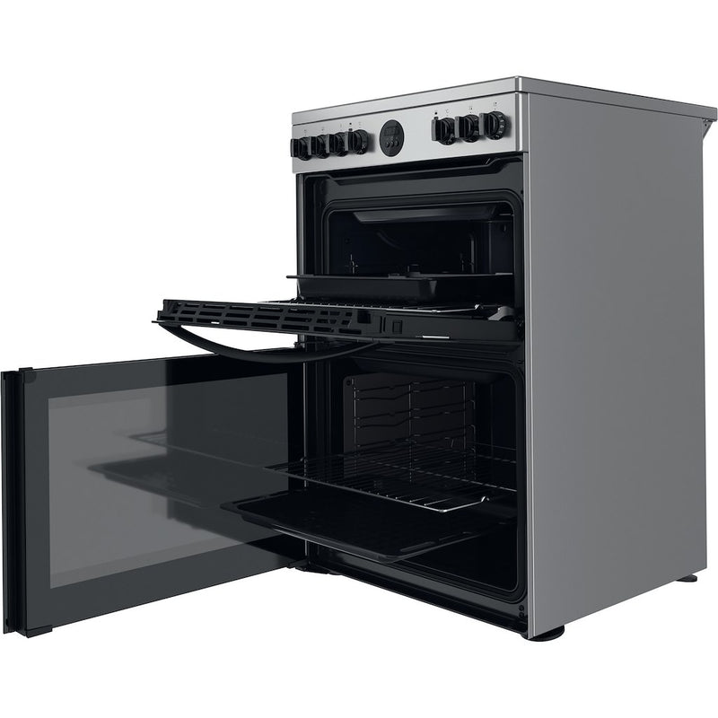 Indesit ID67V9HCX/UK Electric Cooker Double Oven - inox (Discontinued)