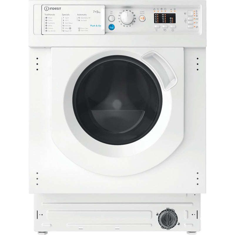 Indesit BI WDIL 75125 UK N Integrated Washer Dryer 7kg Wash 5kg Dry