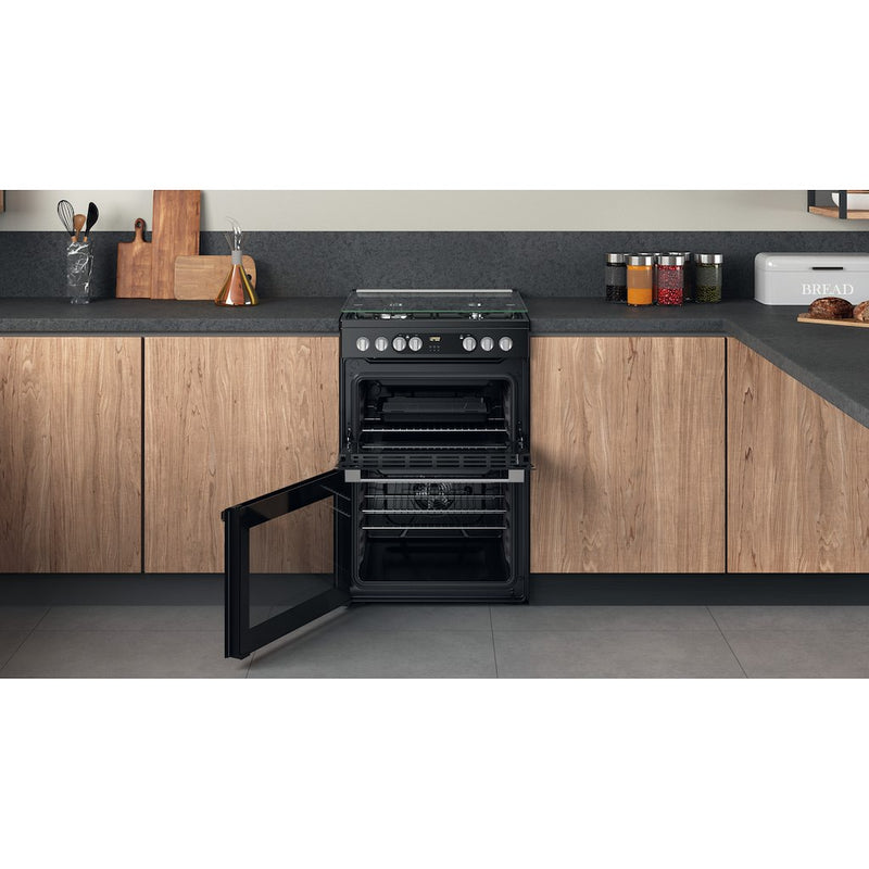 Hotpoint HDM67G9C2CSB/UK Dual Fuel Double Cooker - Black (Discontinued)