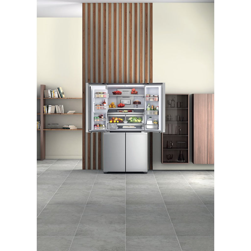Hotpoint Active 4 Door HQ9I MO1L UK Fridge Freezer - Stainless Steel (Discontinued)