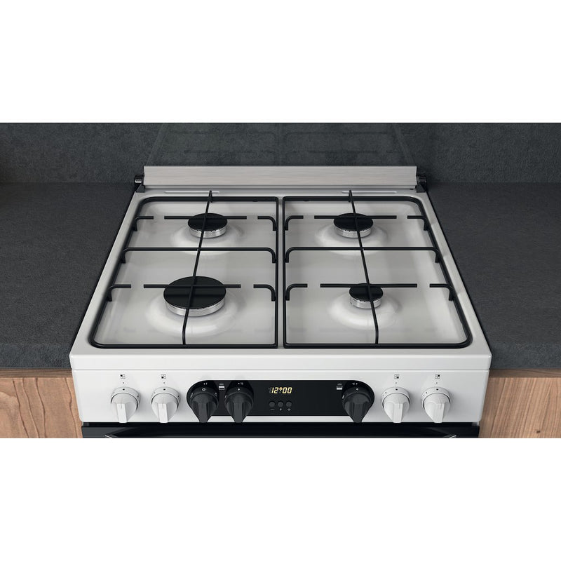Hotpoint HDM67G9C2CW/UK Double Dual Fuel Cooker - White (Discontinued)