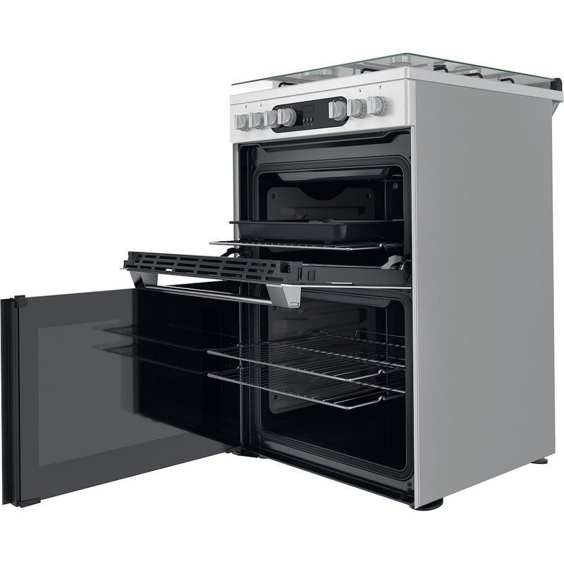 Hotpoint HDM67G9C2CX/U Electric Dual Fuel Cooker Double Cooker - Inox (Discontinued)