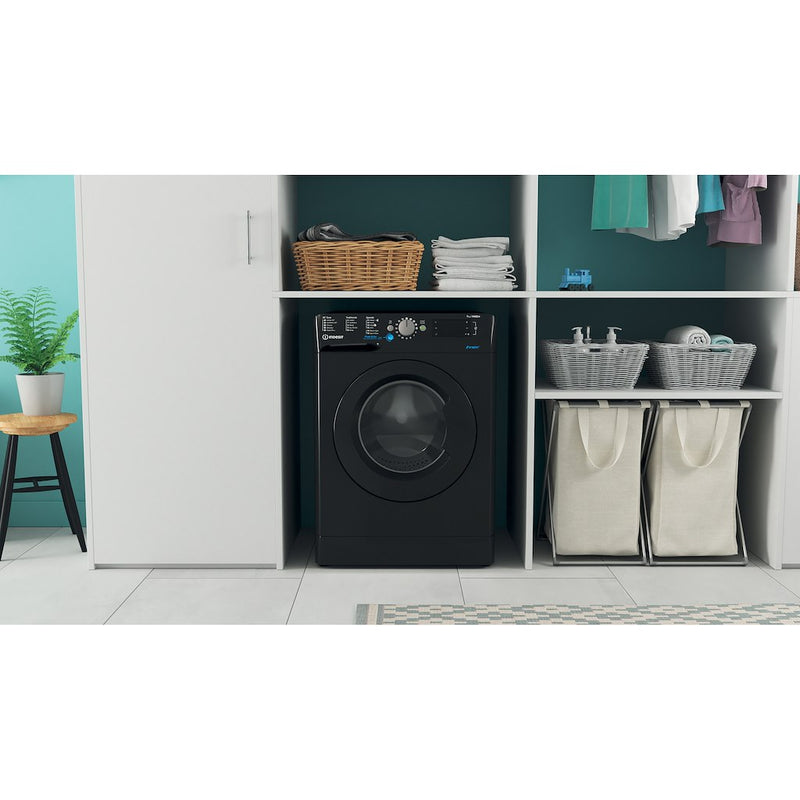 Indesit Innex BWE 71452 K UK N 7kg Black Washing Machine - 1400rpm (Discontinued)